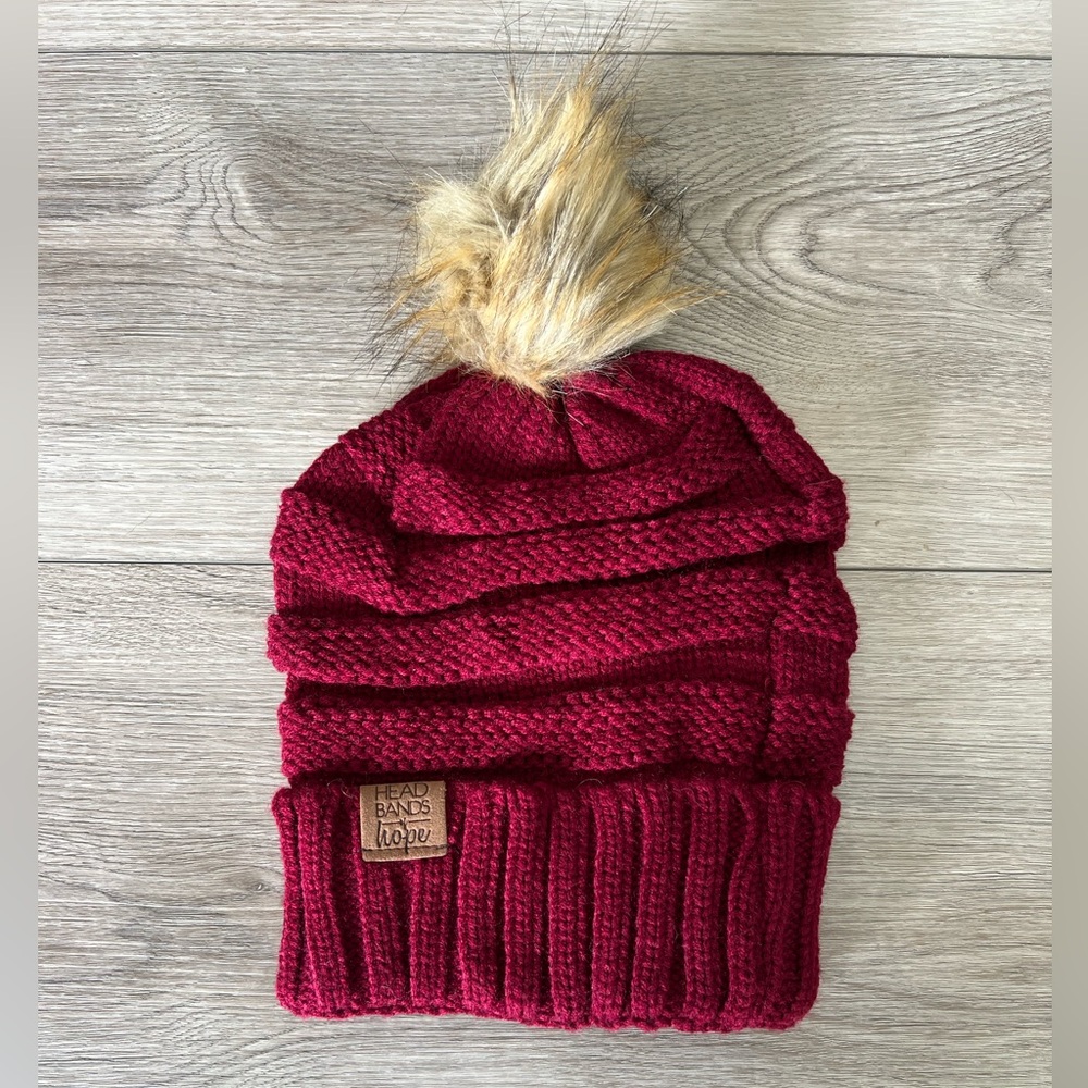 Head Bands of Hope Burgundy Beanie